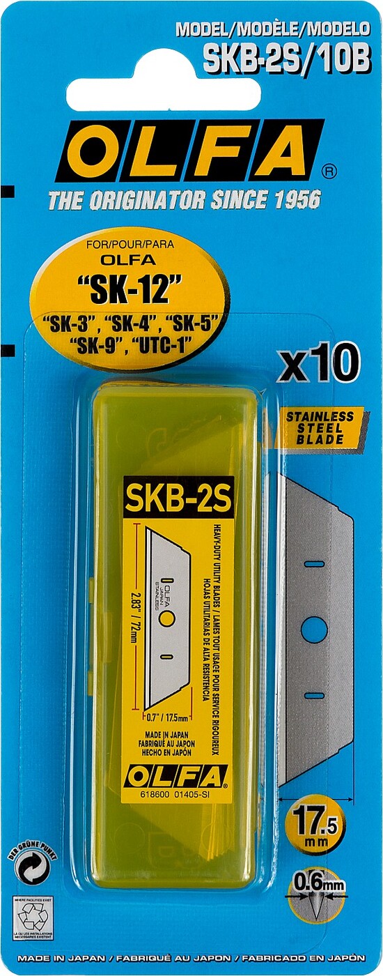 Трапециевидное лезвие OLFA для ножа SK-12 OL-SKB-2S/10B