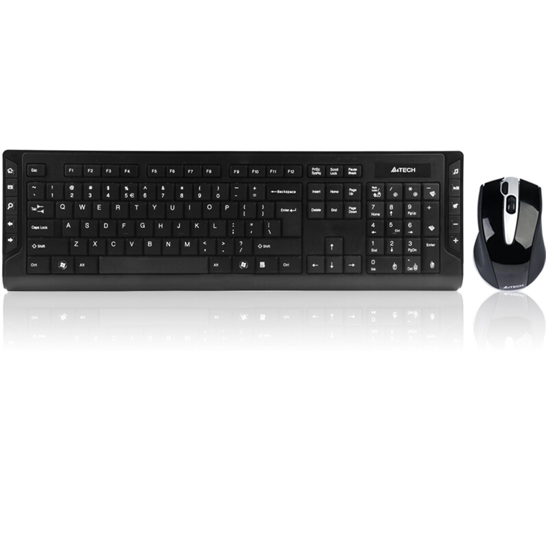 Беспроводной комплект мышь и клавиатура A4 Tech 6300F, черный