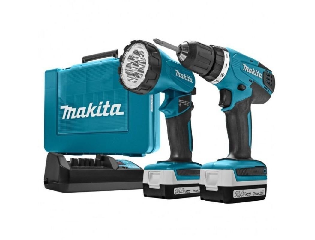 -шуруповерт Makita DF347DWLE, Сменный аккумулятор, 23 Нм -  .