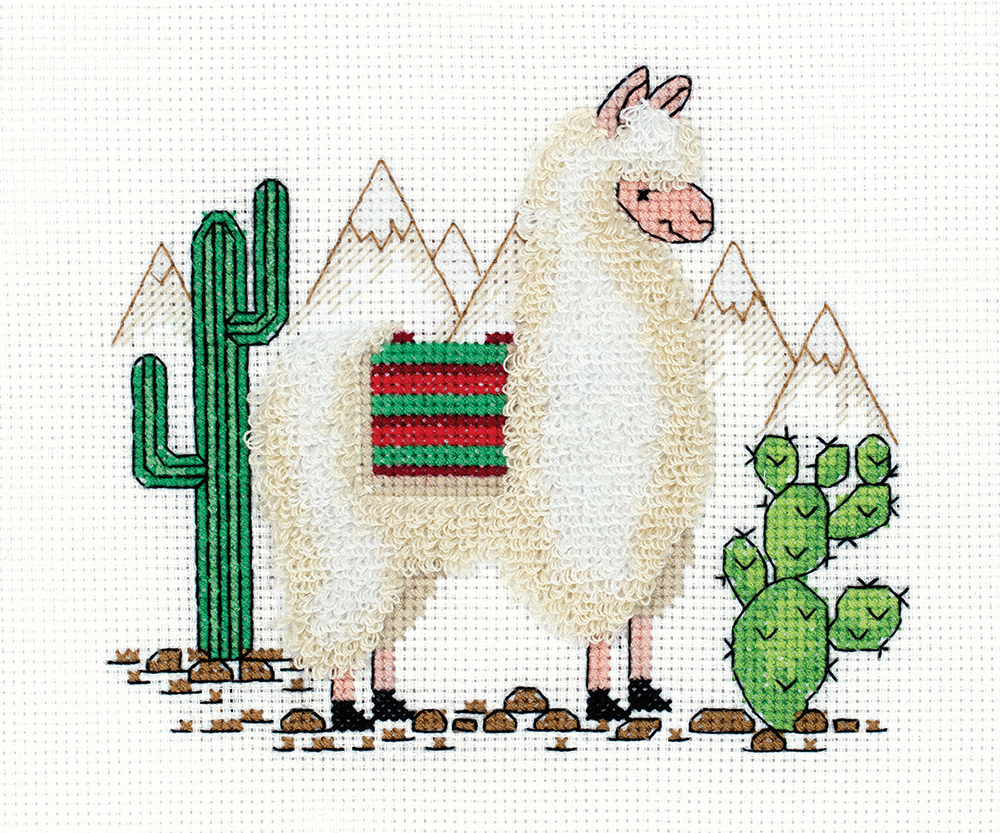 Набор для вышивания Риолис лама, альпака.