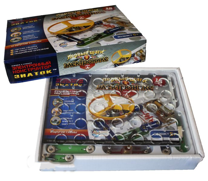 Знаток Первые шаги в электронике Набор А 15 схем 15A-Znat — купить в ...
