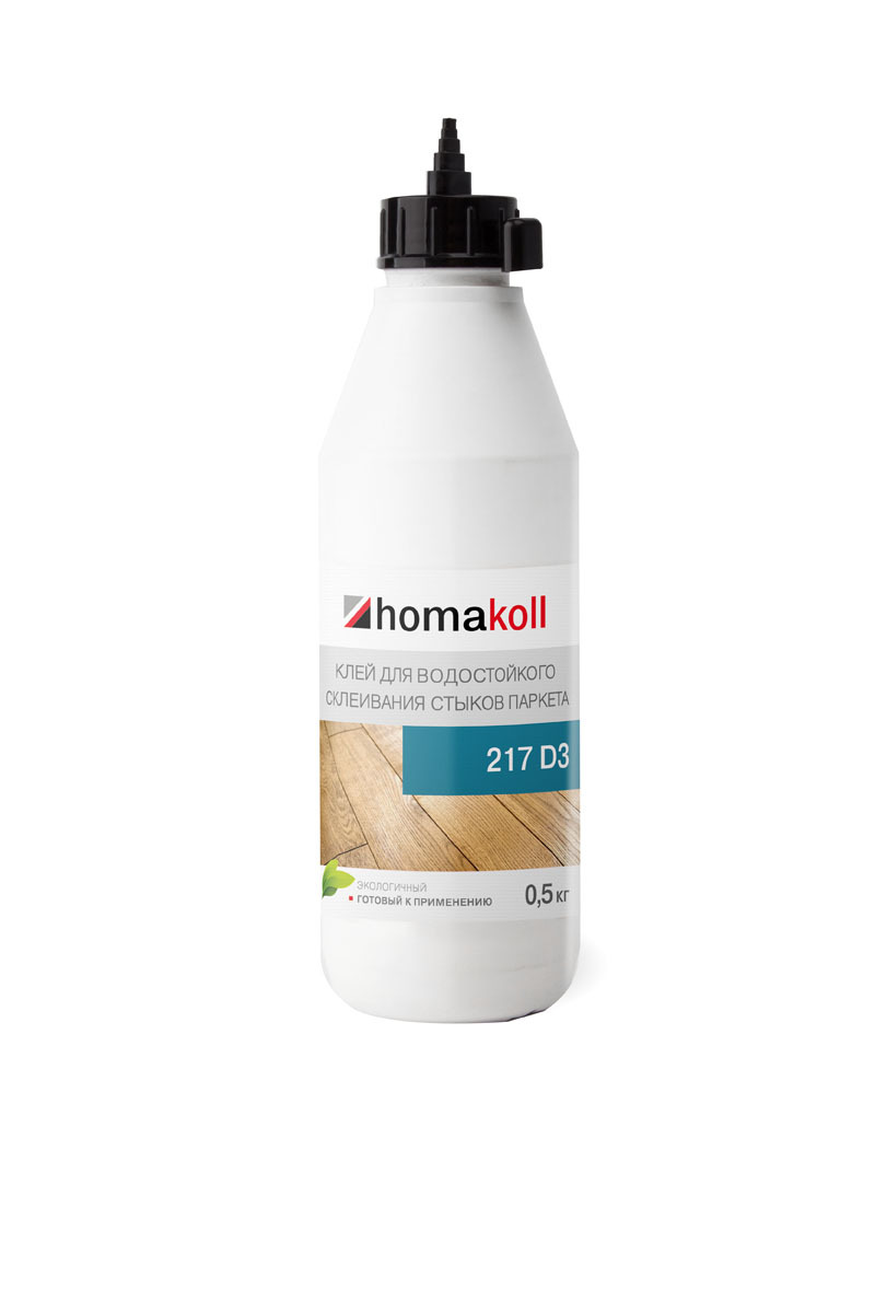 Клей Homakoll 217 D3 для стыков паркета, 0,5 кг