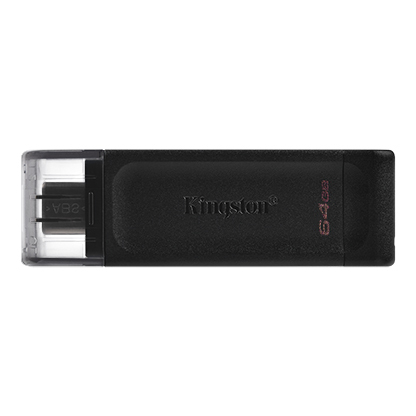 Kingston USB-флеш-накопитель DT70 64 ГБ, черный