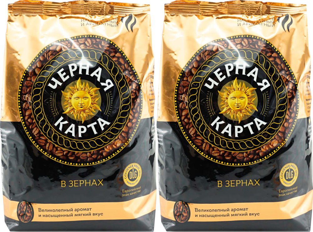 Кофе черная карта зерна