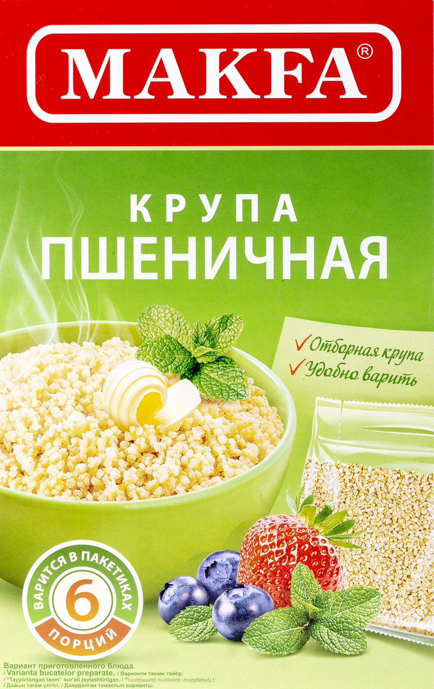 Пшеничная крупа Makfa Полтавская №4 в пакетиках 400г - купить с доставкой  по выгодным ценам в интернет-магазине OZON (198887461)