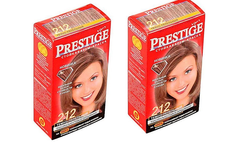 Краска для волос prestige 212 темно пепельный