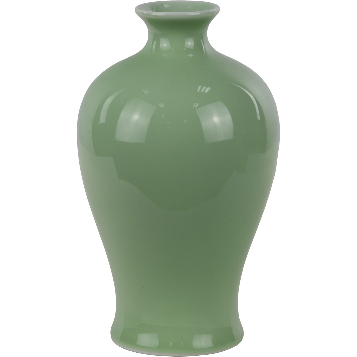 Ваза Glasar, 23 см , Фарфор, цвет: светло-зеленый - купить вазу в ...