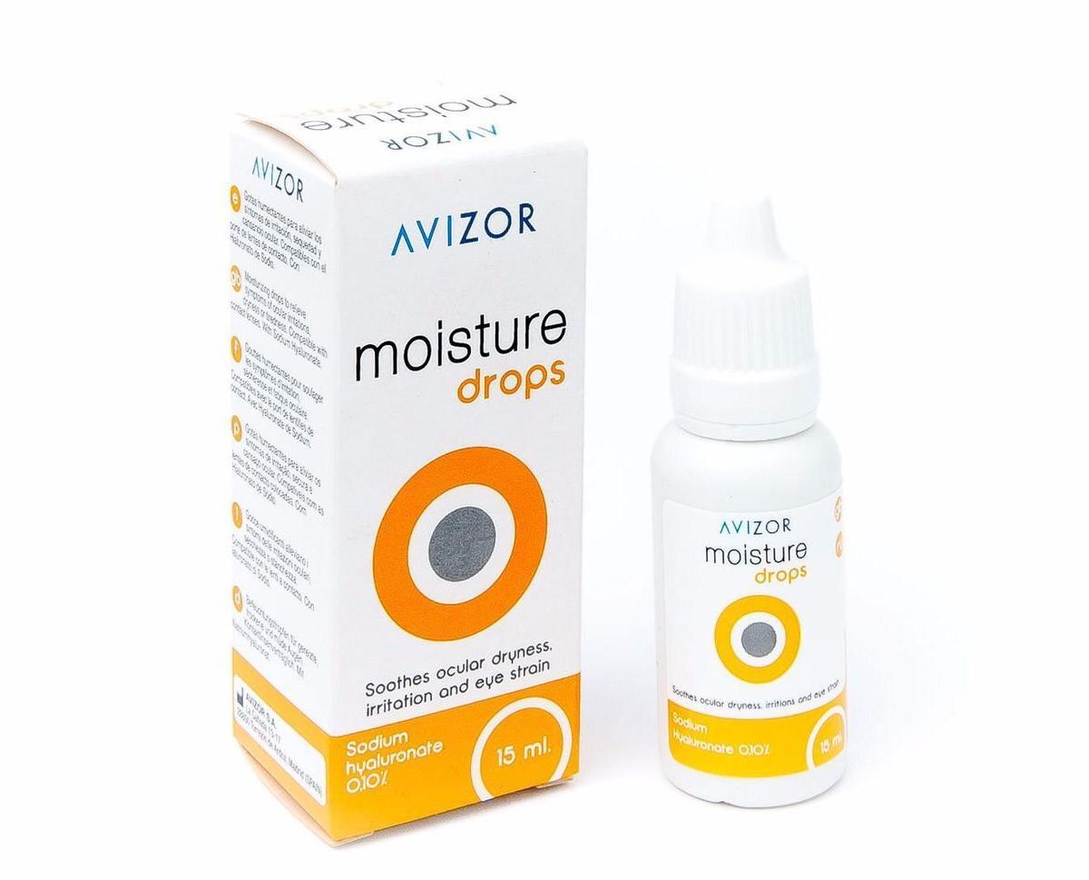 Увлажняющие капли для глаз Avizor Moisture Drops (Авизор Мойсчур Дропс ...