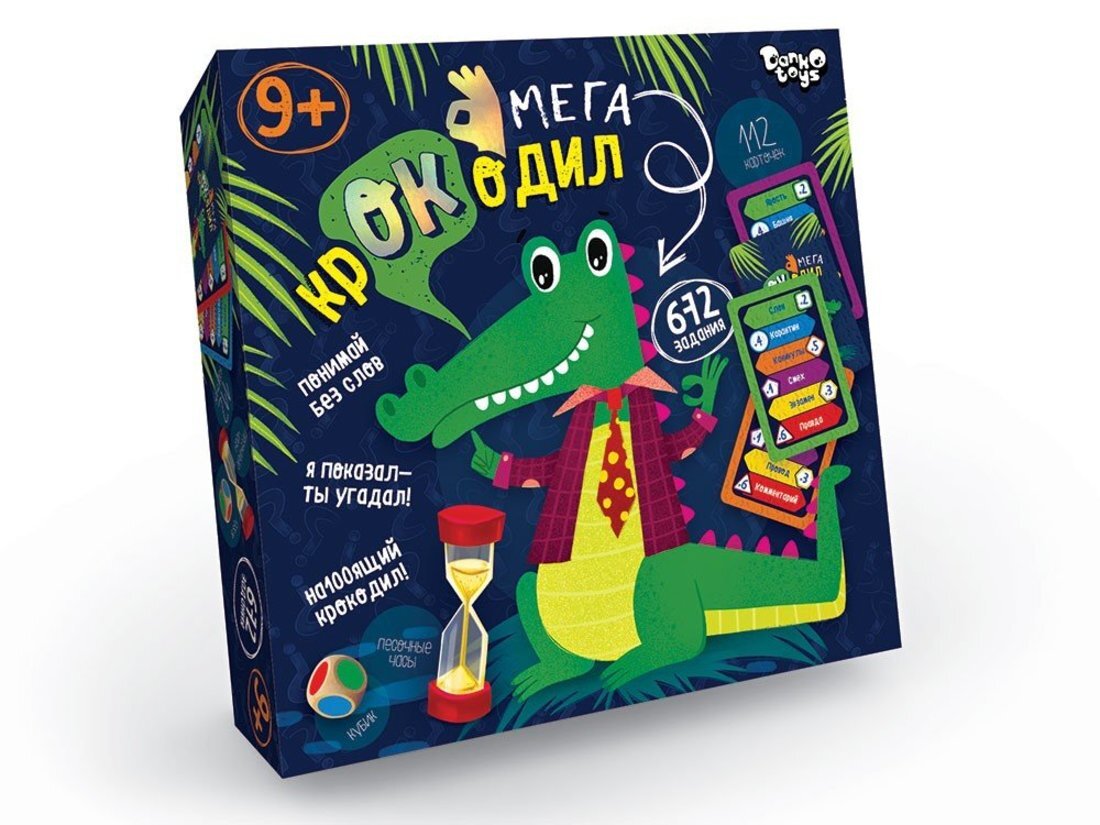 Настольная игра Danko Toys Мега крокодил (CROC-03-01) - купить с доставкой  по выгодным ценам в интернет-магазине OZON (225991581)