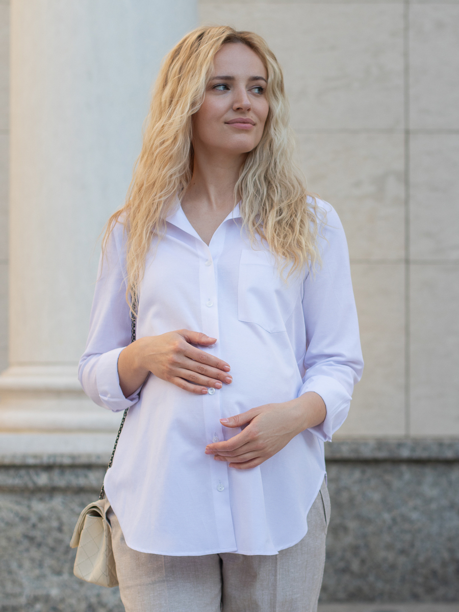 Белая рубашка для беременных