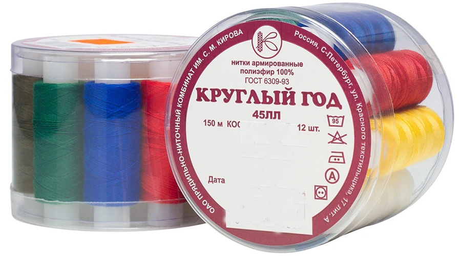 Карта цветов красная нить армированная