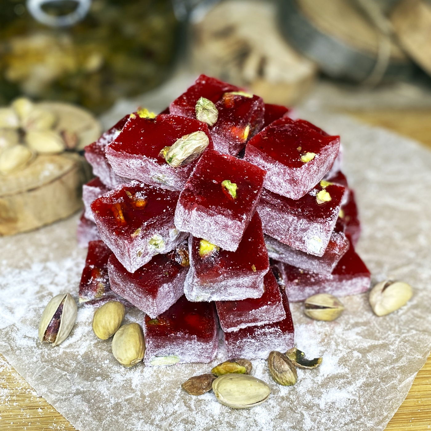 Крымский Рахат-лукум "Фисташка на гранатовом соке" 500 гр. — купить в ...