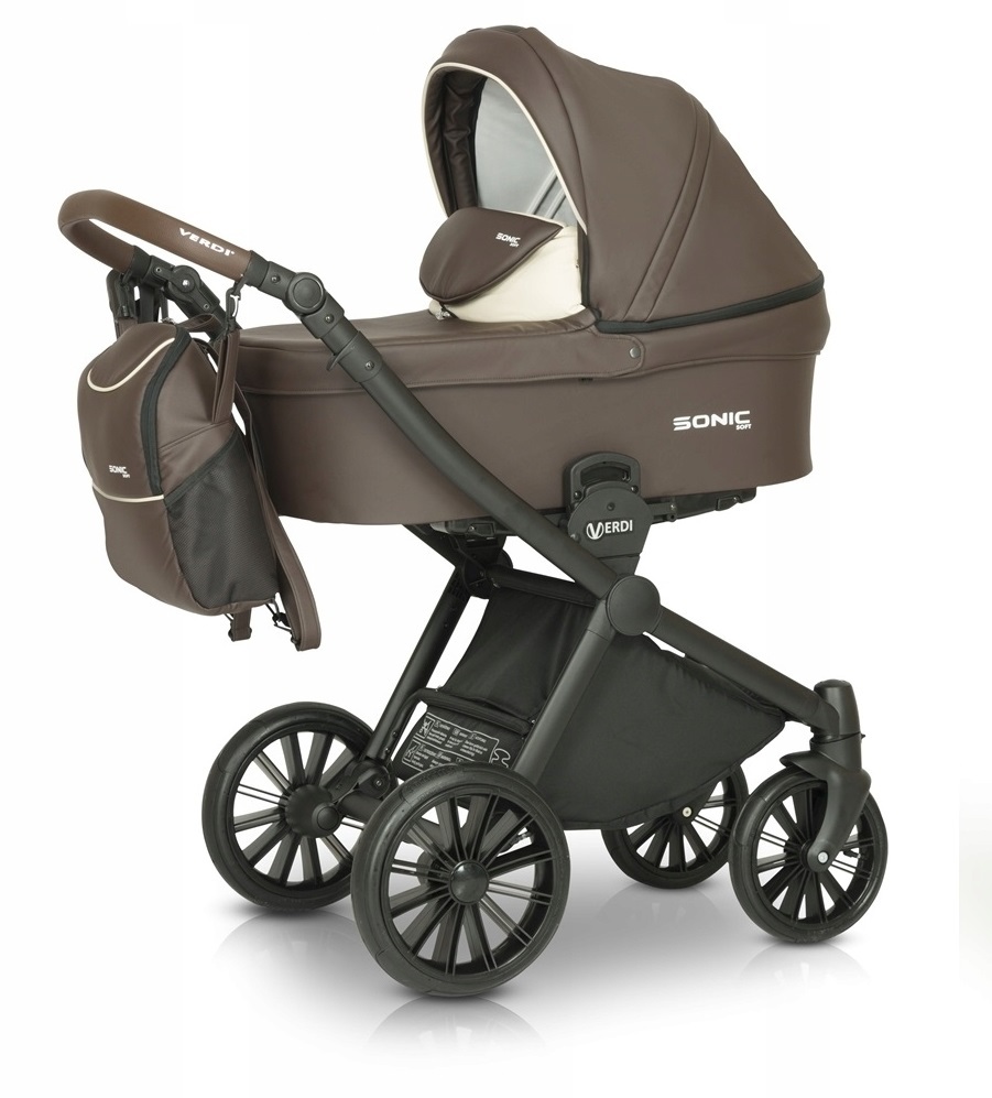 Коляска Verdi Sonic Soft Plus 3 в 1 (Верди Соник Плюс) (цвет 03 экокожа ...