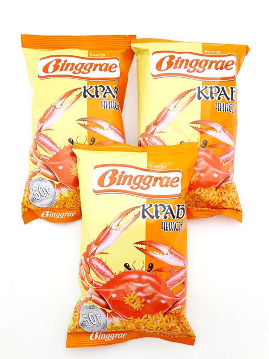 Характеристики Binggrae / Чипсы Краб 50г, 3 шт, подробное описание ...