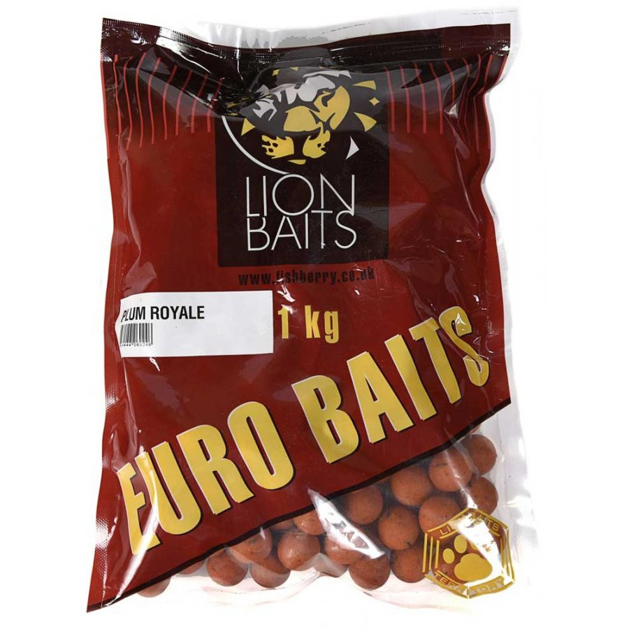 Бойлы тонущие Lion Baits EURO BAITS 20мм 1кг PLUM ROYALE