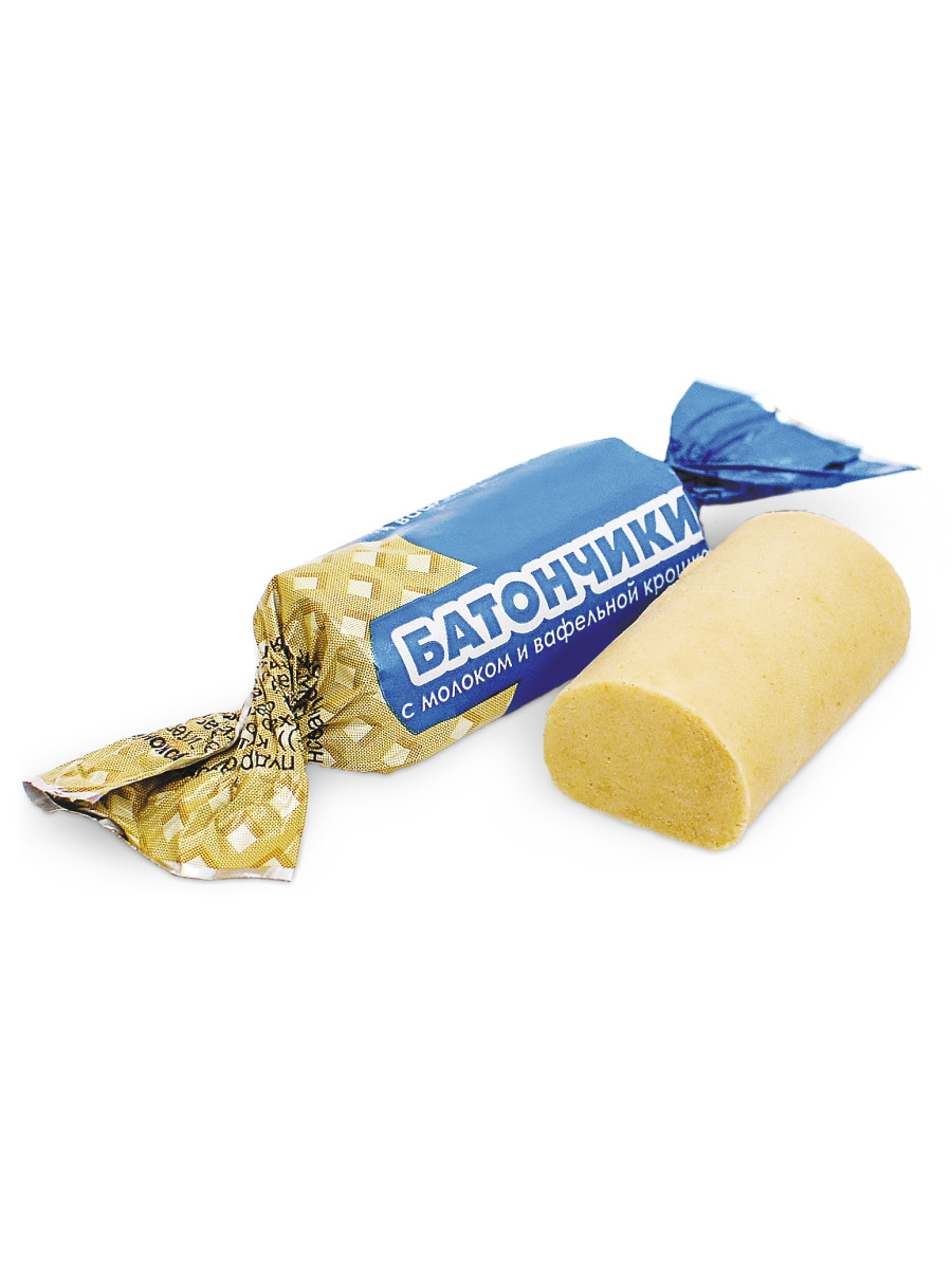 Конфеты пралиновые "БАТОНЧИКИ" с молоком и вафельной крошкой, 1 кг ...