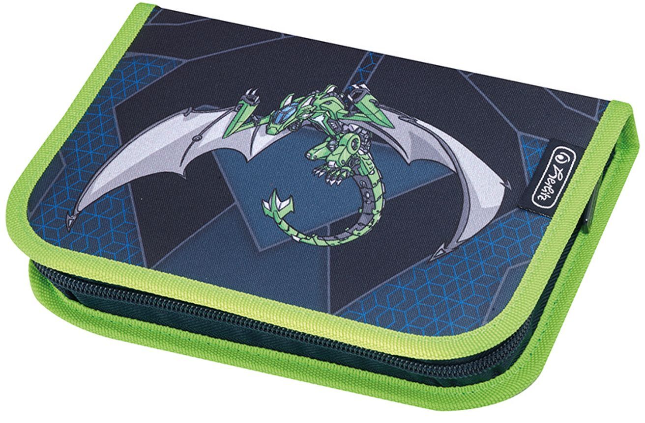 Herlitz пенал Green Robo Dragon