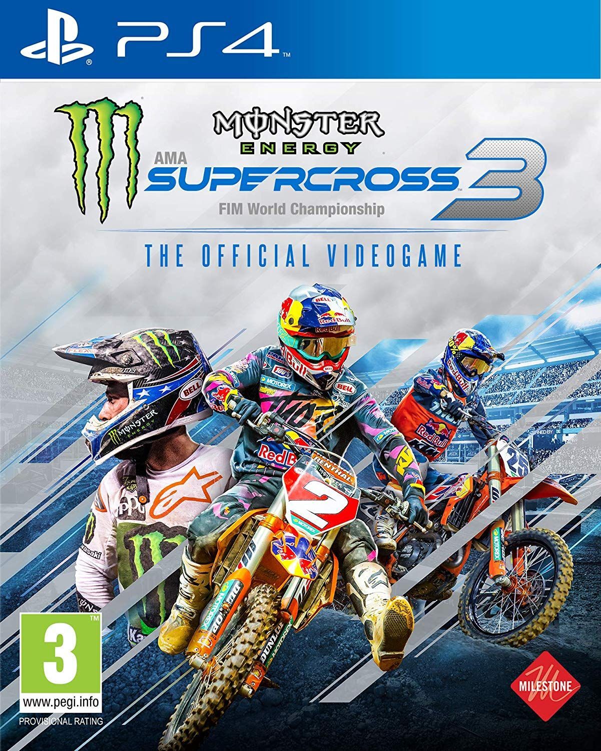 Игра Monster Energy Supercross 3 (PlayStation 4, PlayStation 5, Английская версия)