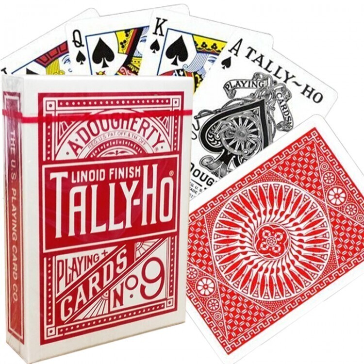 Игральные карты Tally-Ho Circle back, красные, 1 колода — купить в ...