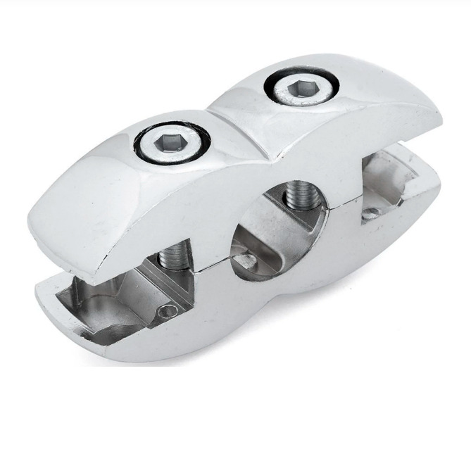 Крепеж одинарный для трубы 25мм арт. Полкодержатель двусторонний джокер. Крепеж двусторонний. Крепление д/стекла и панели,хром к. Двустороннее крепление.