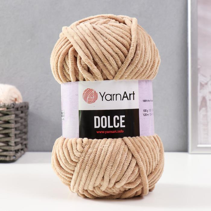 Пряжа для вязания YarnArt "Dolce" 100% микрополиэстер 120м/100гр, 747 бежевый