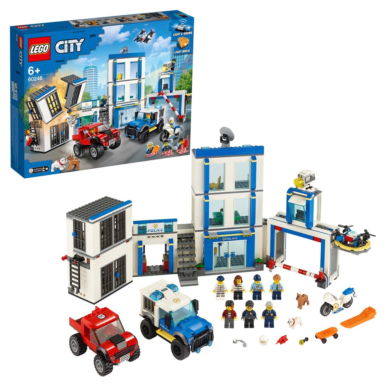 LEGO Конструктор ЛЕГО LEGO City Police Полицейский участок, 60246 - характе...