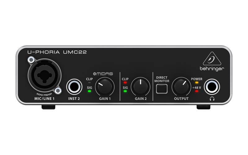 Звуковая карта behringer u phoria umc22 как подключить