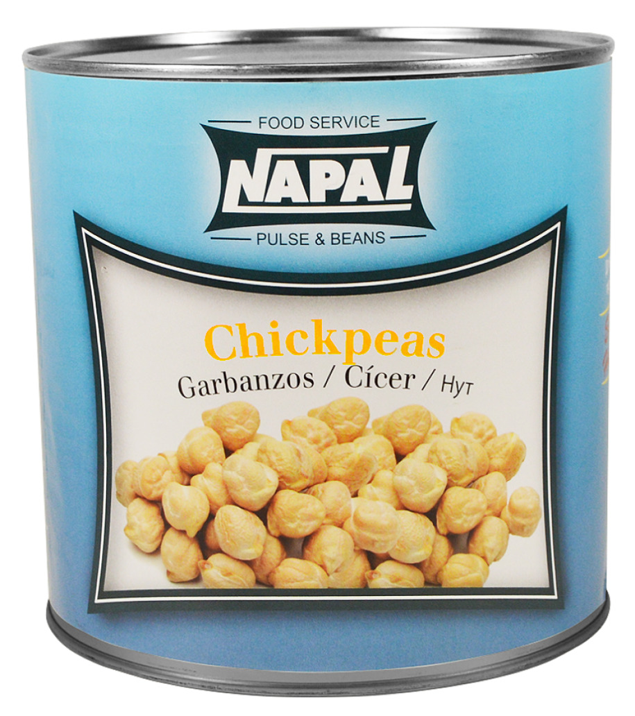 Нут консервированный, турецкий горох, Chickpeas, без сахара, 2,5 кг ...