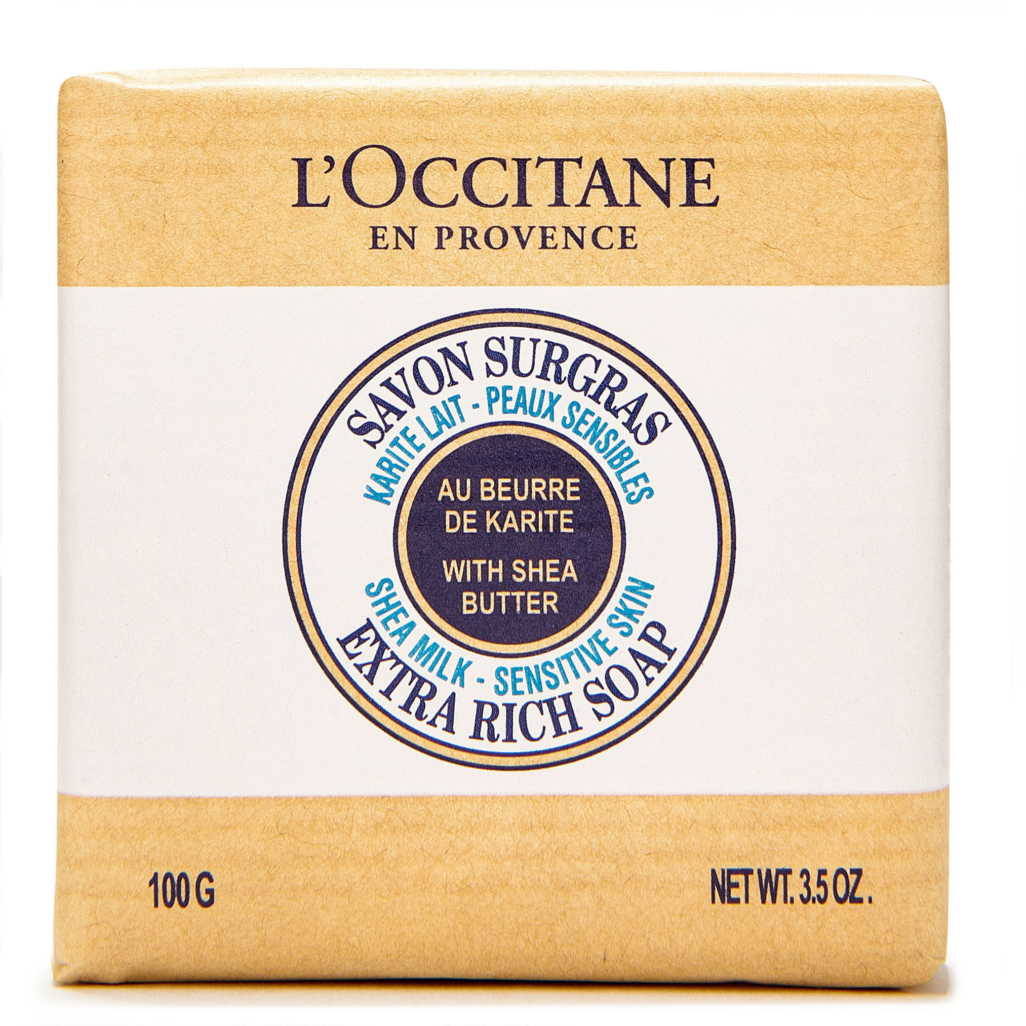 L'Occitane EXTRA RICH SOAP, Мыло туалетное твердое Молоко-Карите, 100г