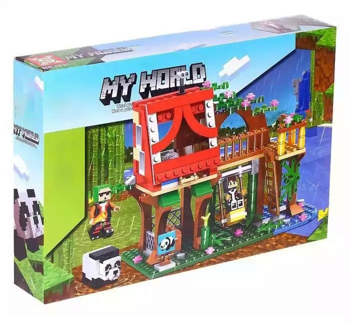Конструктор Майнкрафт Minecraft My World Домик панды / minecraft ...