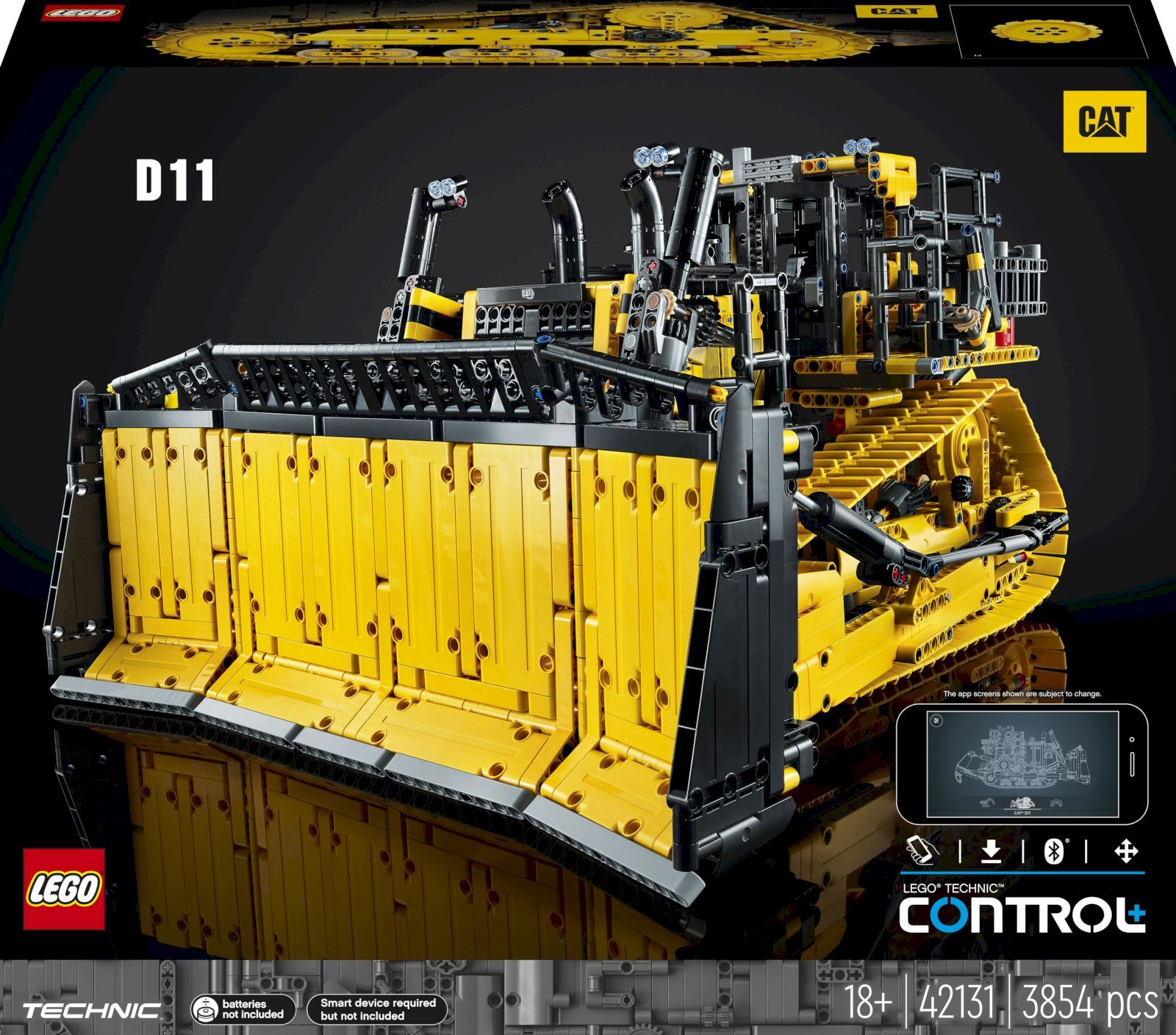 КонструкторLEGOTechnic42131БульдозерCatD11напультеуправления