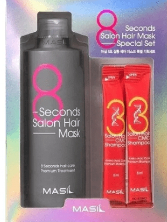Купить маску 8 секунд. 8 Seconds Salon hair Mask 8ml. Маска masil 8 second Salon hair. Набор масок для волос masil 8seconds Salon hair Mask Set (350ml+8ml*2). Masil 8 seconds Salon hair Mask маска для быстрого восстановления волос 350мл.