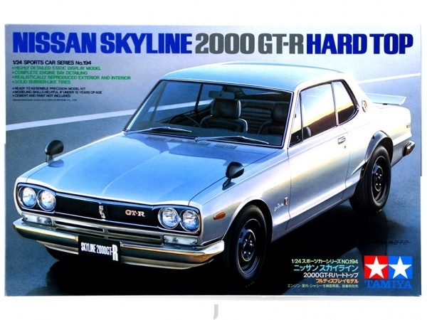 Сборная модель TAMIYA 24194 Nissan Skyline 2000 GT R Масштаб 1/24