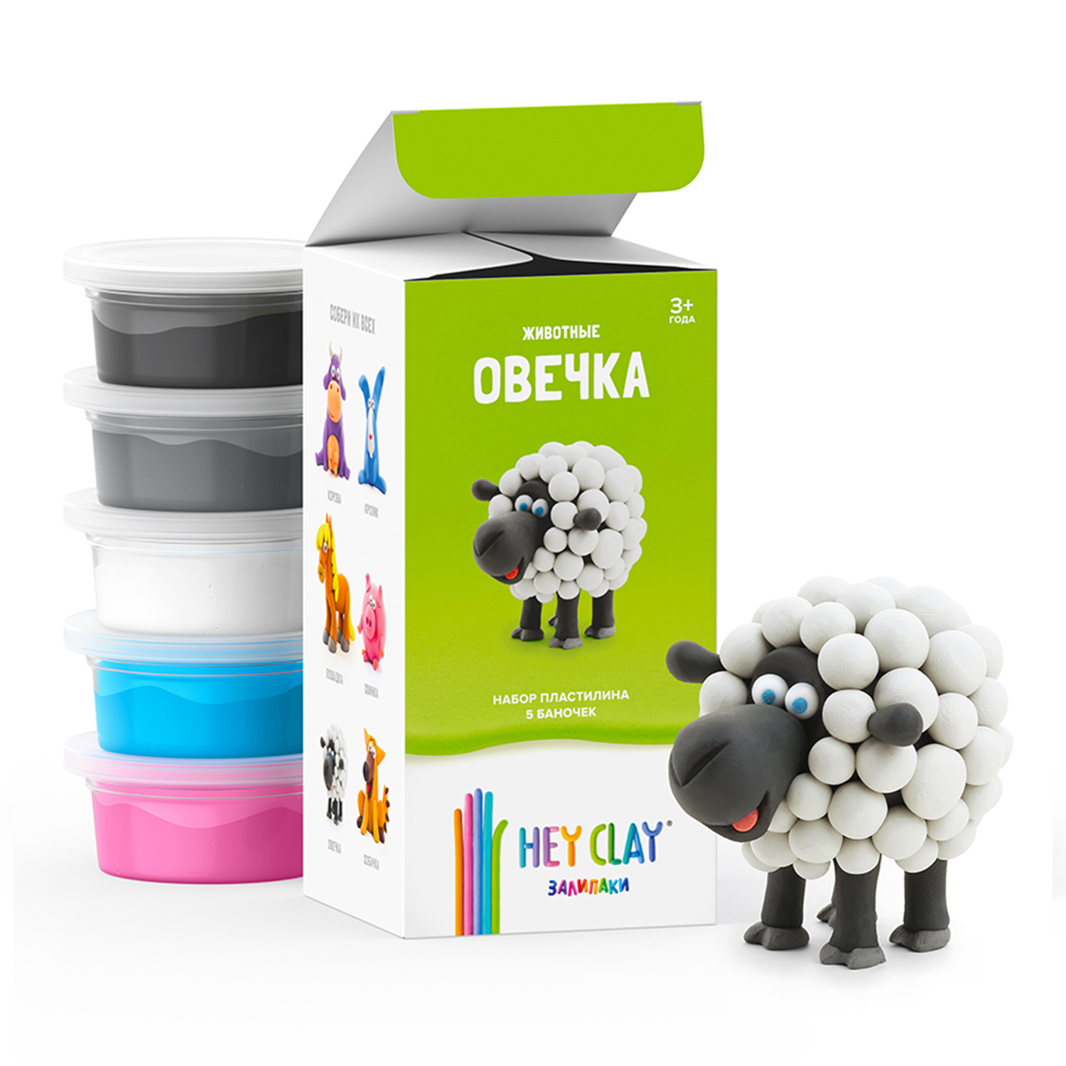 Овечка из пластилина