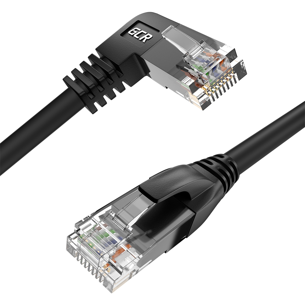 Удлинитель патч корда gcr для подключения интернета lan rj45