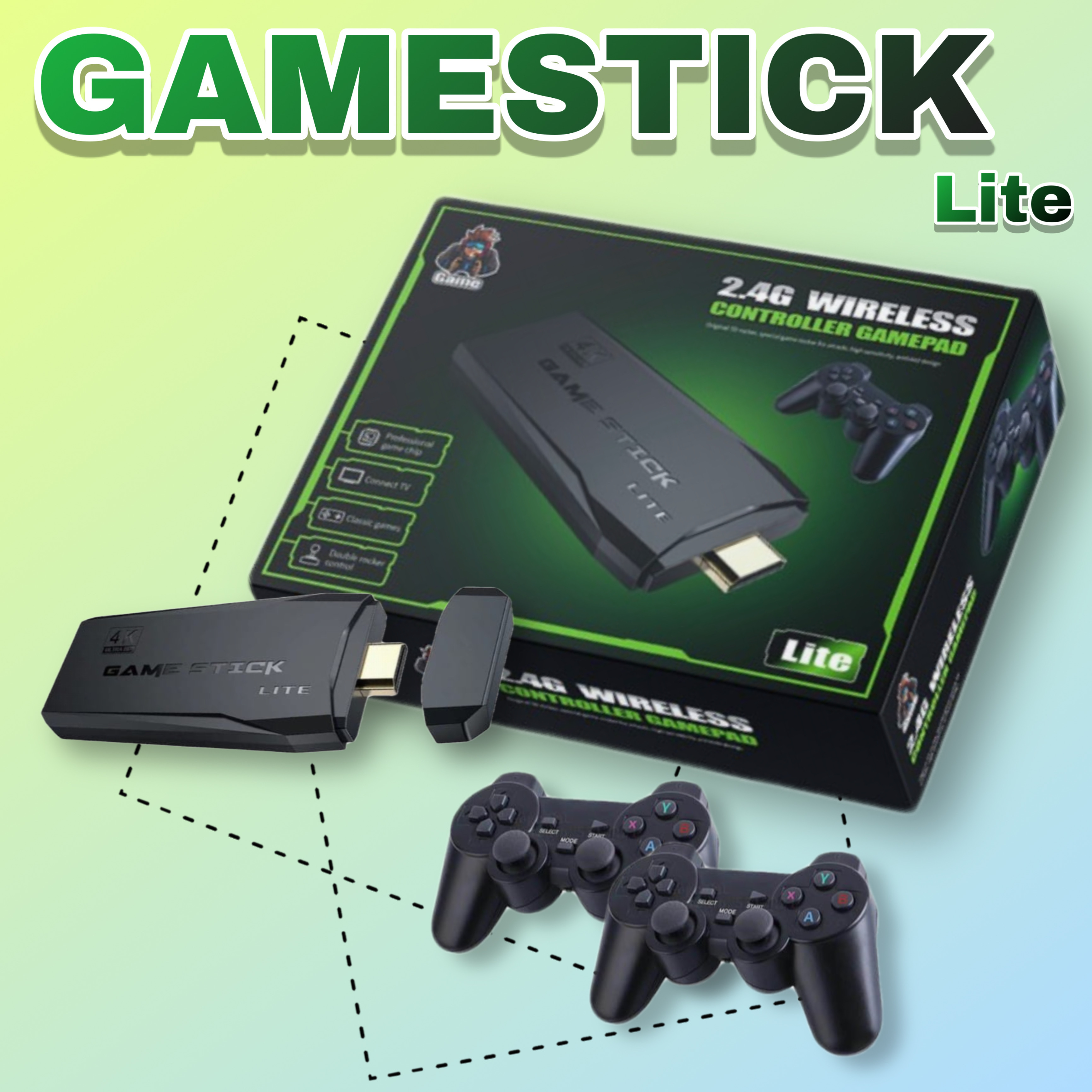 Приставка game stick 4k как подключить