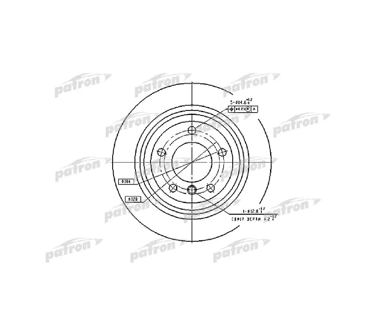 Диск тормозной задн PBD2768