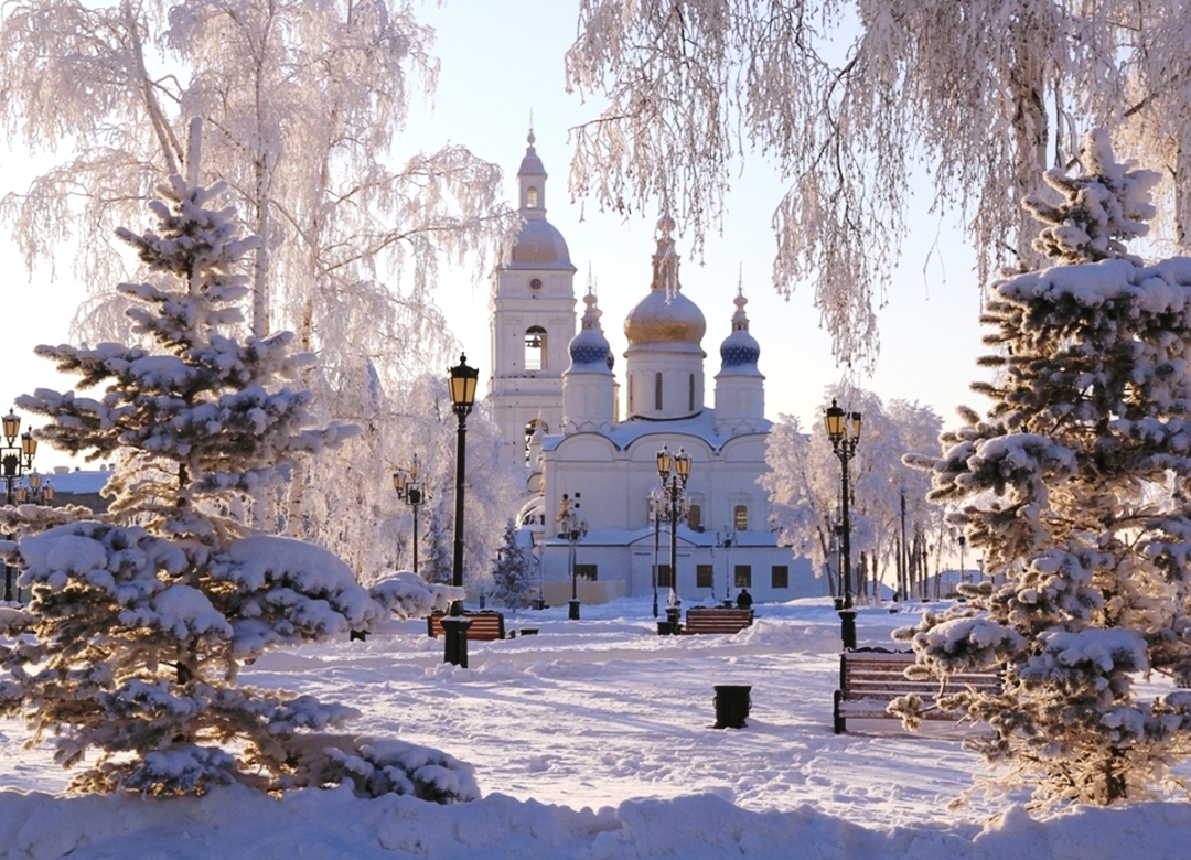 Россия зимой настоящая