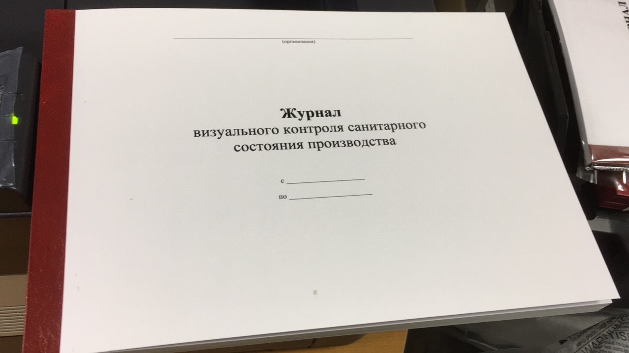 Журнал санитарного состояния помещений образец