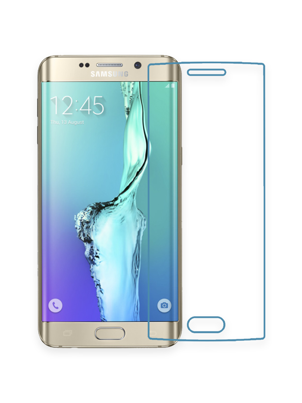 Защитное стекло CaseGuru для Samsung Galaxy S6 Edge, 0,33мм, Прозрачное -  купить с доставкой по выгодным ценам в интернет-магазине OZON (541300354)