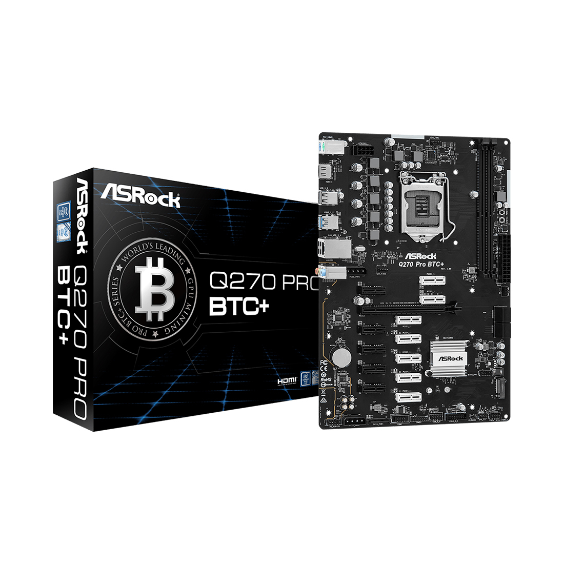 ASRockМатеринскаяплатаQ270PROBTC+