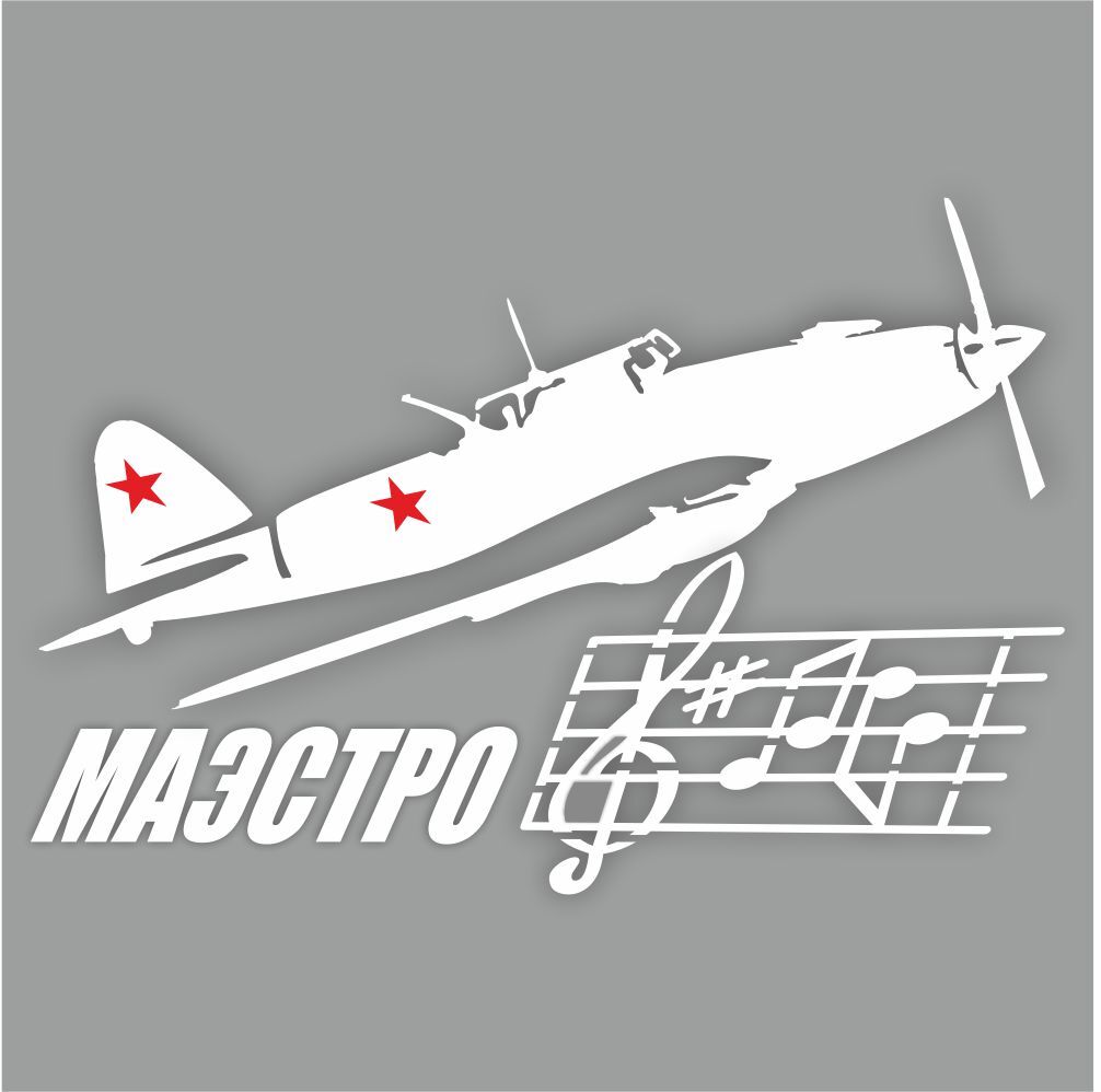 Рисунок на самолете маэстро