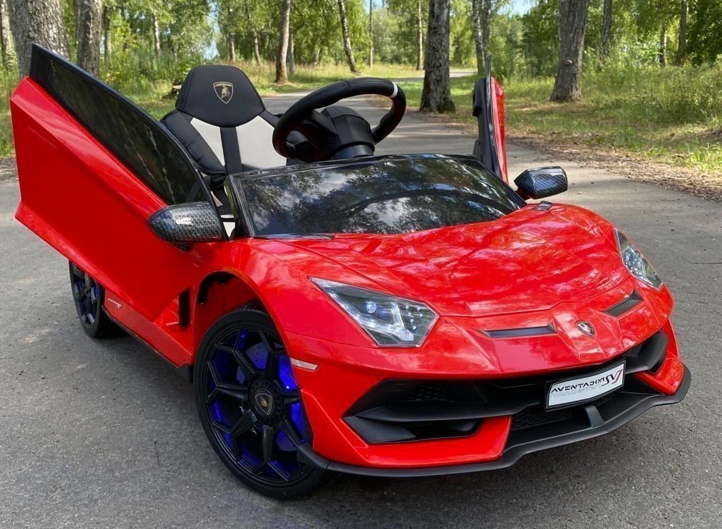 Электромобиль Lamborghini Aventador SVJ A333MP (ЛИЦЕНЗИЯ), Красный