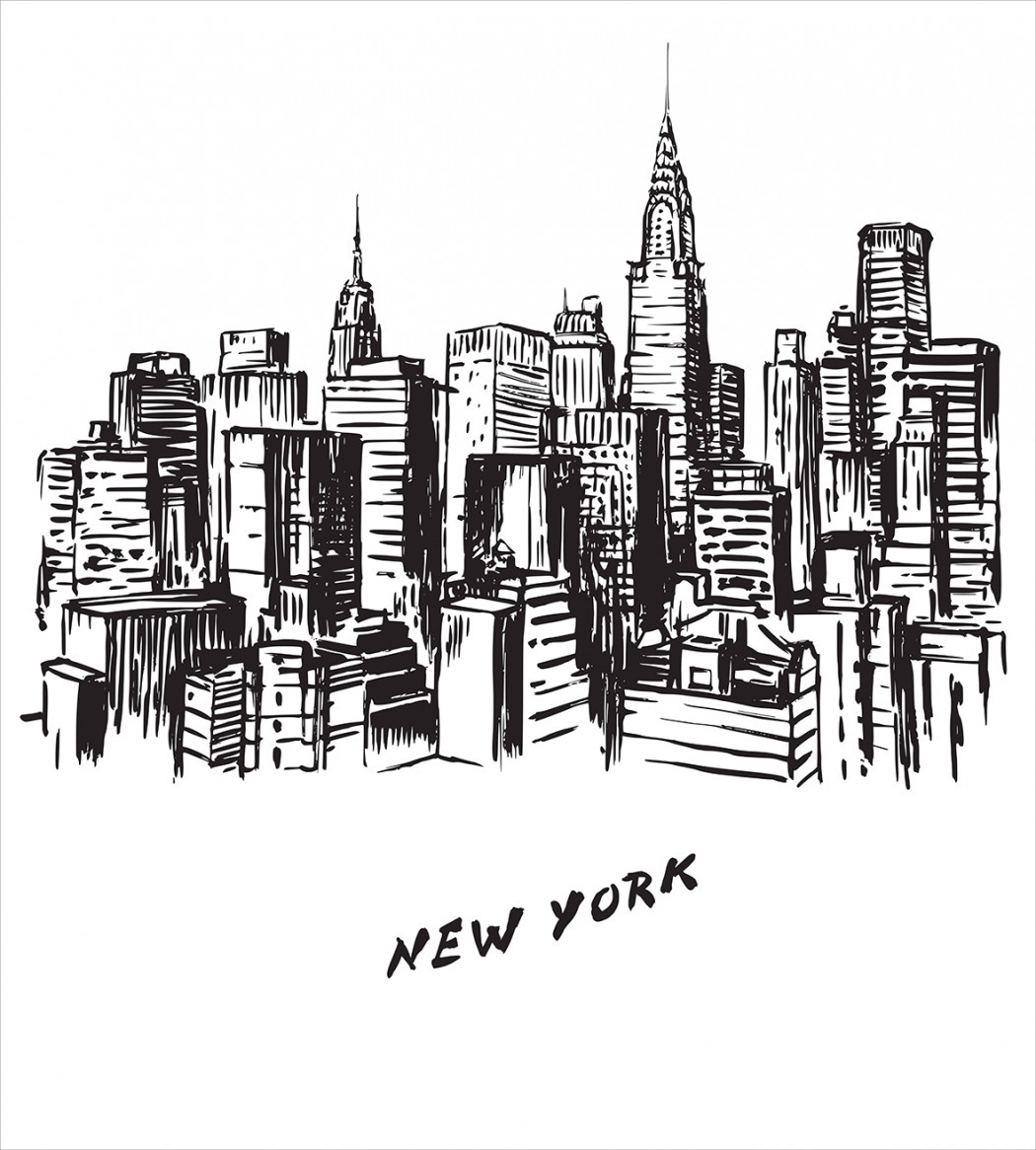 Нью Йорк векторный рисунок