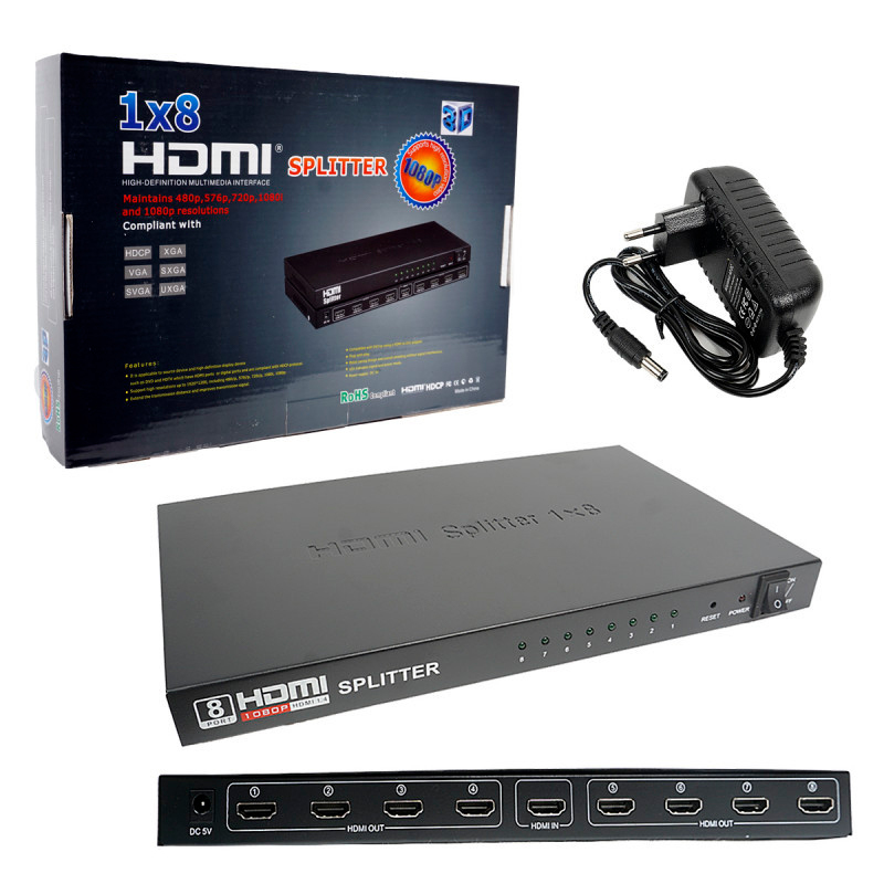 HDMIРазветвительH139HDMI8выходов