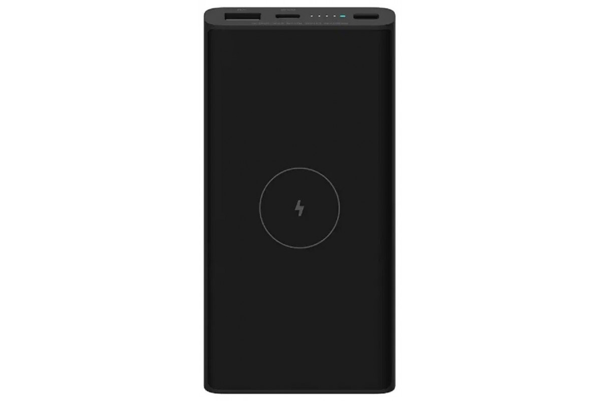 ВнешнийаккумуляторсподдержкойбеспроводнойзарядкиXiaomiMi10000mAh10WWirelessPowerBank(BHR5460GL),черный