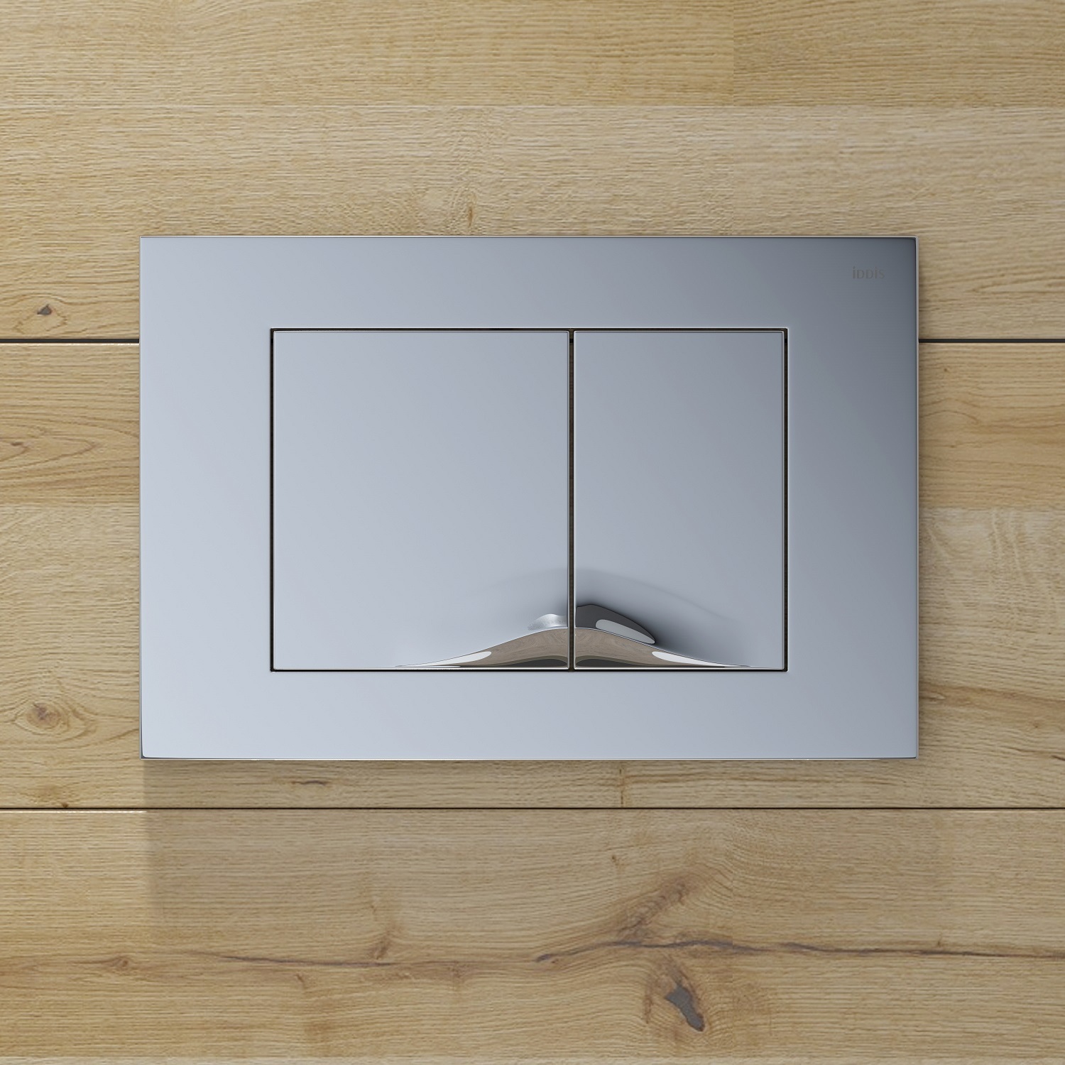 Фото товара на маркетплейсе ozon Кнопка смыва для инсталляции IDDIS, ABS-пластик, глянцевый хром, Unifix, UNI05CHi77