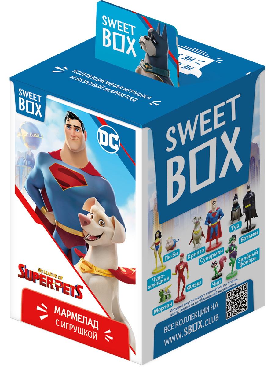 Sweet Box Конфитрейд СВИТБОКС DC LEAGUE OF SUPER-PETS Мармелад с игрушкой,  10г (1 штука) - купить с доставкой по выгодным ценам в интернет-магазине  OZON (641039280)