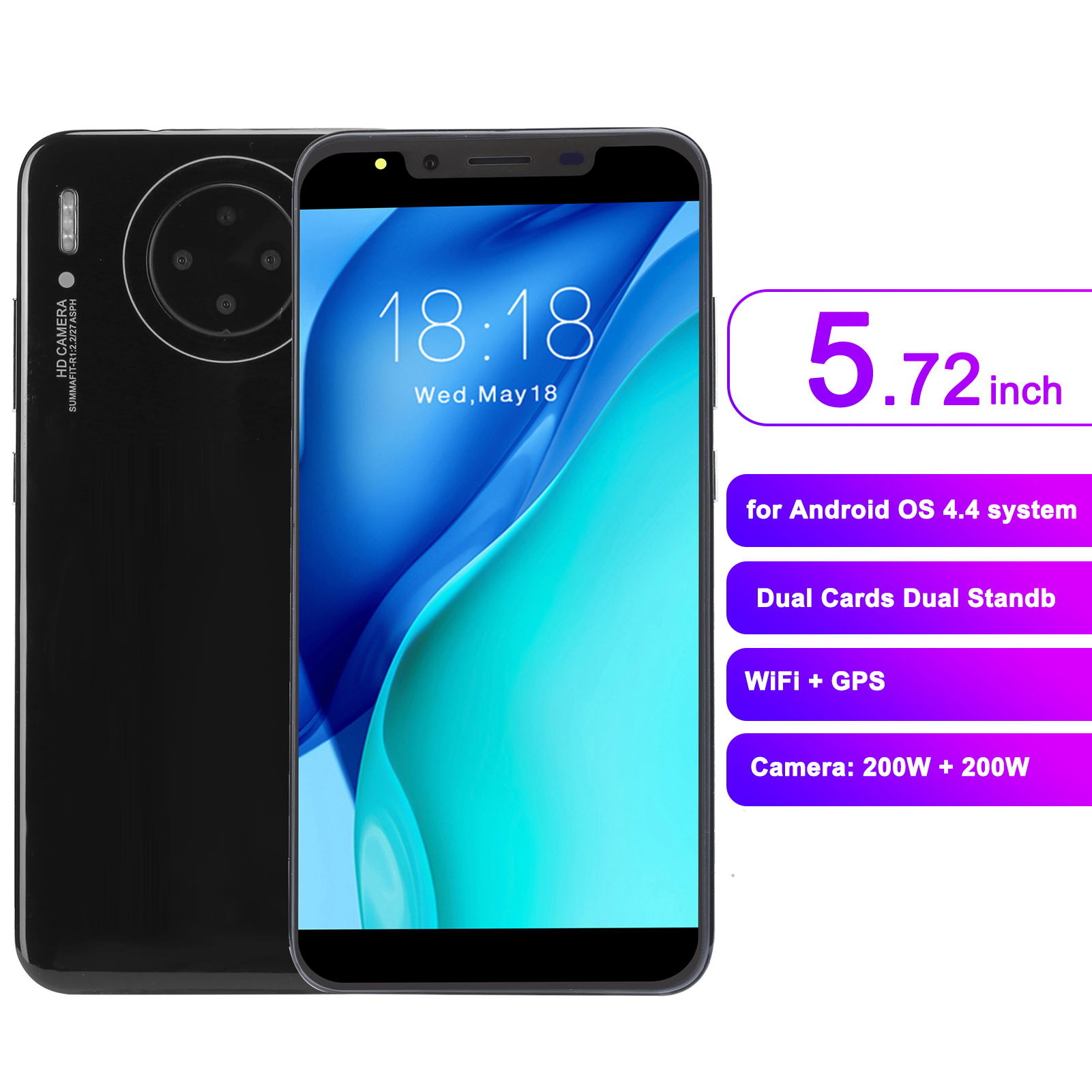 Смартфон 3g. Смартфон ilf. Смартфон Landvo mate40 Pro 5.45in HD Screen Phone Dual Card Dual Standby Smart Phone 512mb+4gb 4/4gb, черный.