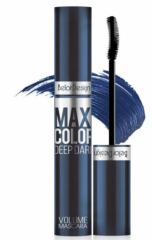BELOR DESIGN Тушь для ресниц Maxi Color Объемная синяя 12,3 г купить на OZON по низкой цене (714471531)